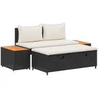 vidaXL Ensemble de canapés d'extérieur 4 places, 4 pièces, 55 x 30 x 39 cm