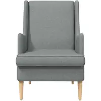 vidaXL fauteuil Gris clair tissu