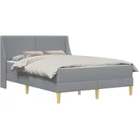 vidaXL Lit avec matelas et tête de lit en polyester