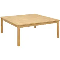 Syfax Table basse Acacia clair 110 x 110 x 45 cm Bois d'Acacia Massif