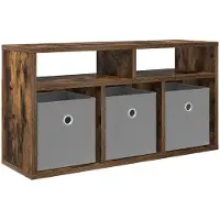 Syfax Basboard avec tiroir Chêne fumé 72 x 22,5 x 38 cm