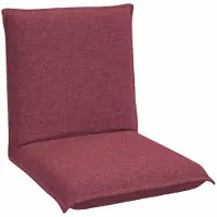 vidaXL Fauteuil à pied réglable en tissu bordeaux
