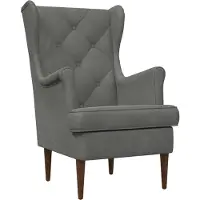 vidaXL fauteuil Gris foncé Velours
