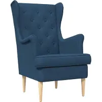 vidaXL fauteuil Bleu tissu