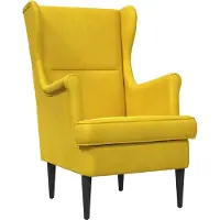 vidaXL fauteuil Jaune Velours