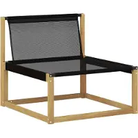 vidaXL Canapé d'extérieur de taille moyenne en bois massif d'acacia, blanc