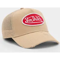 Von Dutch Casquette Trucker Distressed - Beige, Beige