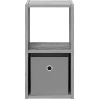 vidaXL Table de chevet avec tiroir Gris Sonoma 25,5 x 22 x 49,5 cm