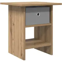 vidaXL Table de chevet avec tiroir Chêne artisanal 41 x 40 x 45 cm
