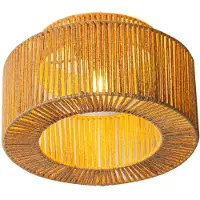 Alpinaluz Plafonnier de 40 cm de diamètre en corde de jute naturelle, création artisanale, style bohème rustique