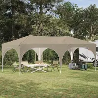 Prolenta Tente événementielle pop-up "Exclusive" - Dimensions : 575 x 288 x 245 cm - Couleur : Crème - Matériau : Oxford