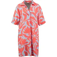 Key Largo Robe d’été 'Tree' bleu fumé / melon