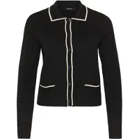 Vero moda Cardigan 'VMGOLD' noir / blanc