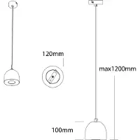 Lumicom Suspension Campanella, Unie, Mat
