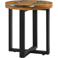 vidaXL Table basse marron, 40 x 40 x 45 cm, en bois d'acacia massif