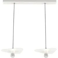 Lumicom Suspension Cloud Linéaire À 2 Lumières, Unie, Mat