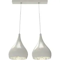 Lumicom Suspension CALICE LINEAR X2, couleur unie, finition brillante