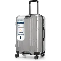 4FLY Valise de voyage à coque rigide avec cadre en aluminium, L 68 cm (69 L), en PC+ABS – avec serrure TSA, 4 roulettes doubles pivotantes, bagage de voyage