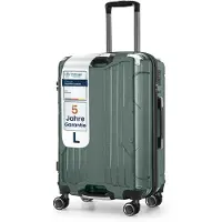 4FLY Valise de voyage à coque rigide avec cadre en aluminium, L 68 cm (69 L), en PC+ABS – avec serrure TSA, 4 roulettes doubles pivotantes, bagage de voyage