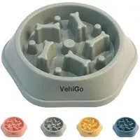 OEM Gamelle interactive anti-ingestion avec puzzle, verte, taille moyenne, pour de bonnes habitudes alimentaires