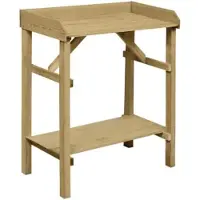 OEM Table de jardinage avec plateau en zinc pour l'extérieur