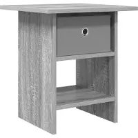 vidaXL Table de chevet Gris Sonoma 41 x 40 x 45 cm Bois d'ingénierie