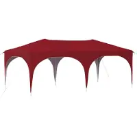 Syfax Tente de fête pop-up 575 x 288 x 245 cm Bordeaux Tissu Oxford