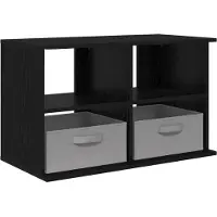 Syfax Support de télévision avec tiroir Chêne noir 79 x 40 x 48 cm