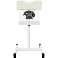 StarTech.com Aspirateur de poussière d'ongles pour pédicure - Ventilateur d'aspiration sur pied - 22 W - 95 m³/h - Hauteur réglable de 48 à 68 cm - Prise européenne 220 V - Métal et PVC - Blanc