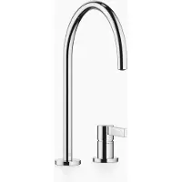 Dornbracht Mitigeur à deux trous TARA ULTRA avec rosaces simples, portée de 241 mm, 32815875-00