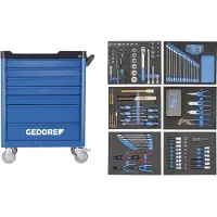 Gedore WSL-L-TS-190 Servante d'atelier workster smartline avec 190 outils, 2980320