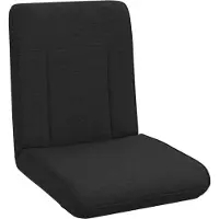 vidaXL Fauteuil à pied réglable , tissu noir