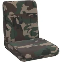 vidaXL Fauteuil à pied réglable , tissu vert olive