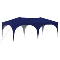 Syfax Tente de fête pop-up 575 x 288 x 245 cm Bleu Tissu Oxford
