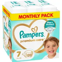 Pampers Couches pour bébés Premium Care No.7 15+kg 120 pièces MSB