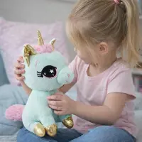 Sweety-Toys Sweety Toys 11735 Peluche licorne – Peluche 25 cm assise, turquoise-menthe