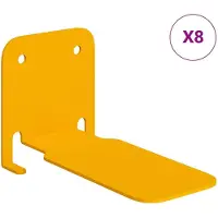 vidaXL Étagère flottante 8 pcs Jaune moutarde 6 x 10,8 x 6,6 cm