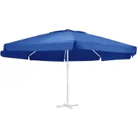 vidaXL Housse de rechange pour parasol bleu azur 600 cm