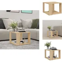 vidaXL Table basse Chêne Sonoma 40x40x30 cm Bois composite - Tables basses