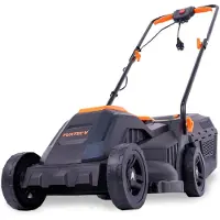 FUXTEC Tondeuse à gazon électrique avec câble FX-RME33 - 9Kg | Largeur de coupe de 330mm | Bac de ramassage 30L | Puissance de 1200Watt | Entraînement par 220V