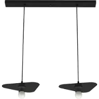 Lumicom Suspension Cloud Linéaire À 2 Lumières, Unie Et Brillante