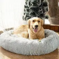 OEM Lit douillet pour petits et grands chiens - moelleux et confortable - imitation fourrure - lavable - XS-XL