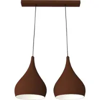Lumicom Suspension Calice Linear X2 bicolore mat
