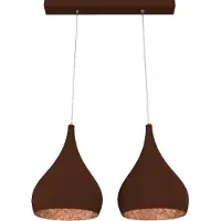 Lumicom Suspension CALICE LINEAR X2 FEUILLES