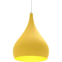 Lumicom Suspension Calice, couleur unie, finition mate, diamètre 25 cm