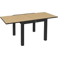 SUCCESS COURIER Table à manger pour 6 personnes, extensible jusqu'à 162 cm, aluminium jaune