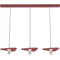 Lumicom Suspension Cloud Linéaire À 3 Lumières, Unie Mat