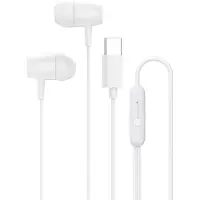 Canyon SEP-5, casque intra-auriculaire, contrôle intégré, basses profondes, câble USB-C 1,2m, blanc