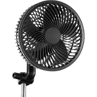 StarTech.com Ventilateur de circulation oscillant pour tente de culture/boîte de culture - 10 W - Connecteur USB - 9 niveaux de vitesse et mode circulation - Noir