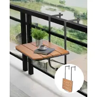 Zerbaco Table de balcon Table de balcon suspendue Table pliante 595x400mm